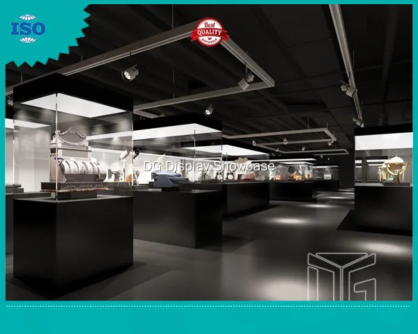 custom military Museum Display Cabinet top brand | DG Display Showcase 1