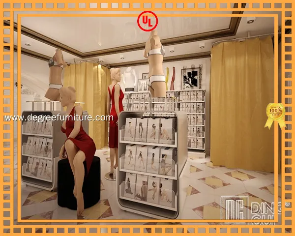 Custom retail clothing wall display with custom services Manufacturer | DG Display Showcase 1