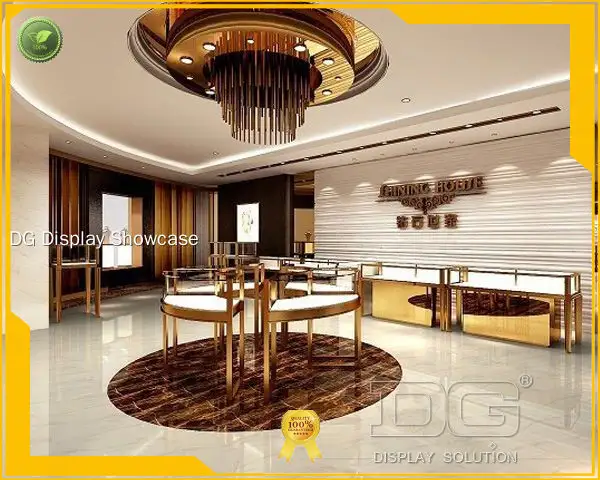 customized glass jewelry display case for jewelry | DG Display Showcase 1