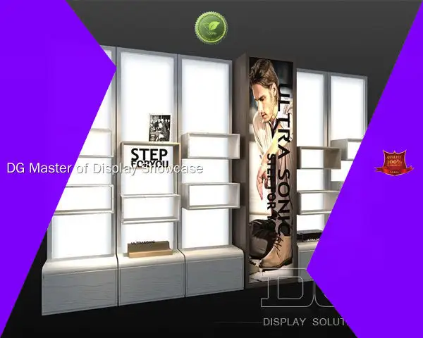 professional shoe showcase best supplier | DG Display Showcase 1