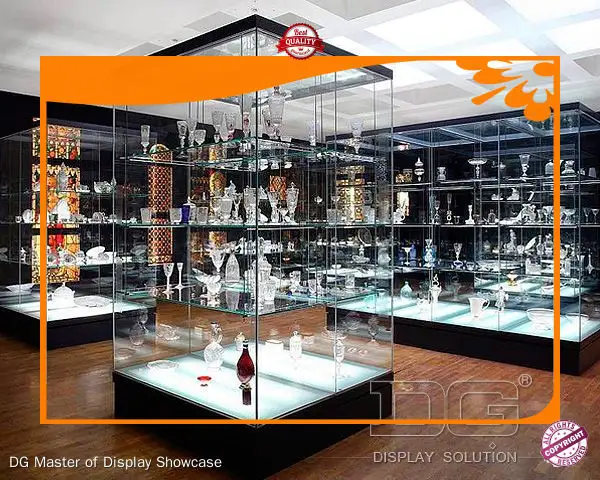 Custom museum exhibit display cases top brand Manufacturer | DG Display Showcase 1
