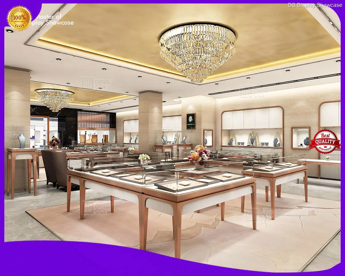factory price wall mounted jewelry display case personalized | DG Display Showcase 1