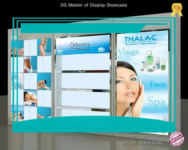 latest cosmetics display cabinet with custom services | DG Display Showcase 1