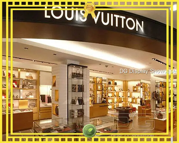 creative display case for handbags with custom services | DG Display Showcase 1