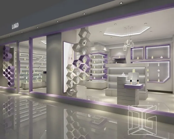 luxury Perfume Showcase company overseas market | DG Display Showcase 3