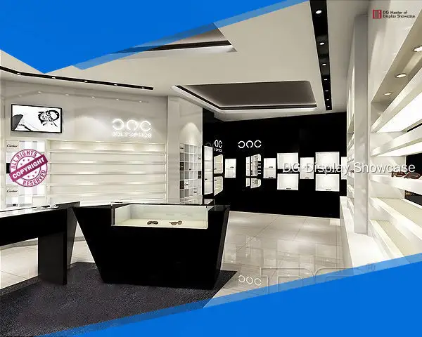 DG Display Showcase | modern eyewear display cases for optical 1