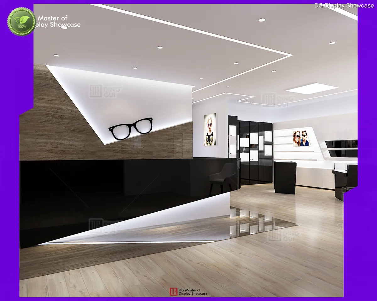 Custom optical frame display cases personalized Manufacturer | DG Display Showcase 1