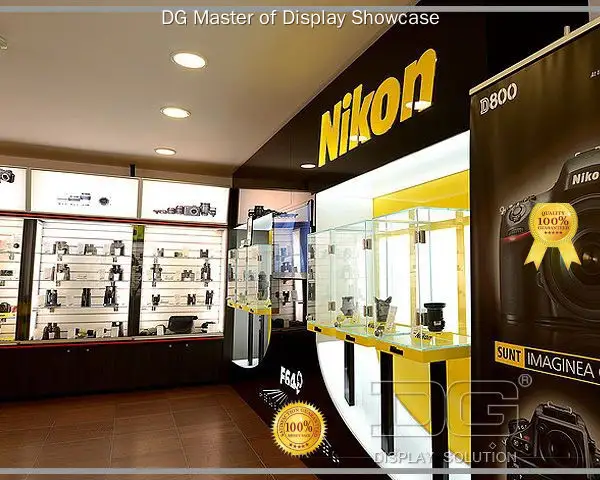 modern digital products showcase with custom services | DG Display Showcase 1