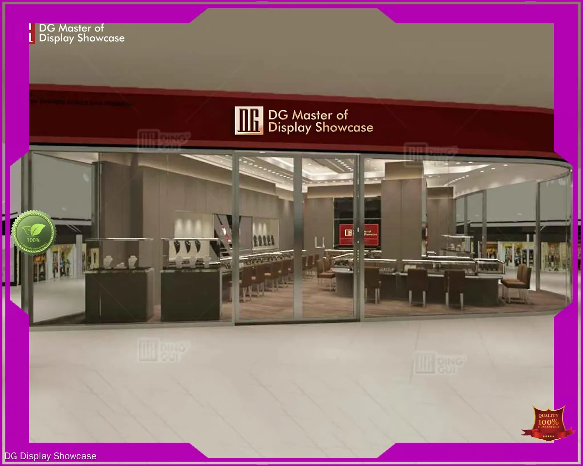 Custom wall mounted glass display case national standard Manufacturer | DG Display Showcase 1