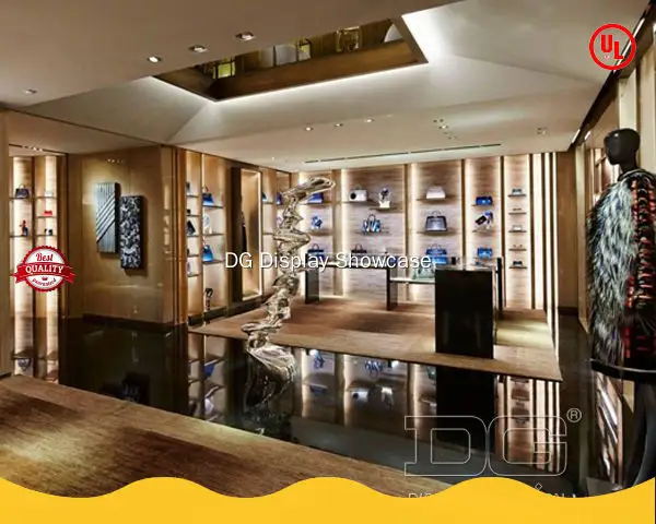 latest Handbags Showcase manufacturers national standard | DG Display Showcase 1