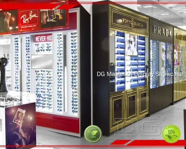 Custom optical display cabinets with custom services Manufacturer | DG Display Showcase 1