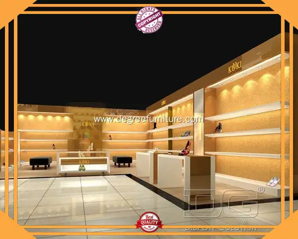 Custom glass showcase for shoes modern design  Manufacturer | DG Display Showcase 1