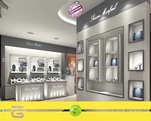 bepoke showcase glass display case for jewelry | DG Display Showcase 1