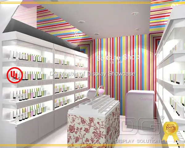 Custom cosmetics display cabinet with custom services Manufacturer | DG Display Showcase 1