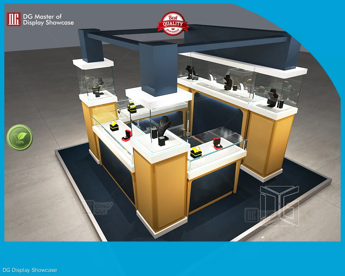 professional showcase wall mounted glass display cabinet with custom services | DG Display Showcase 1