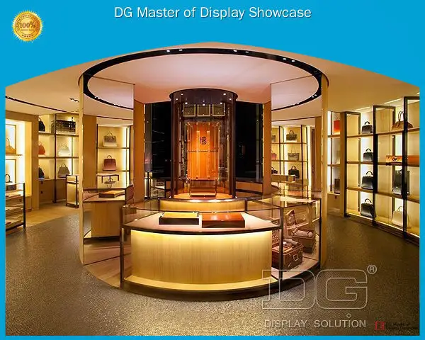 Custom handbag display case overseas market Manufacturer | DG Display Showcase 1