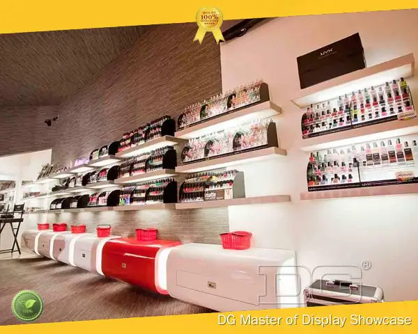 Custom makeup showcase with custom services Manufacturer | DG Display Showcase 1