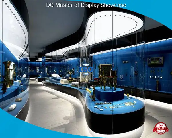 Custom museum vitrine display case with custom services Manufacturer | DG Display Showcase 1