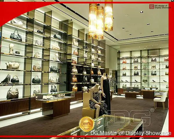 DG Display Showcase | high end handbag display cabinet for handbags 1