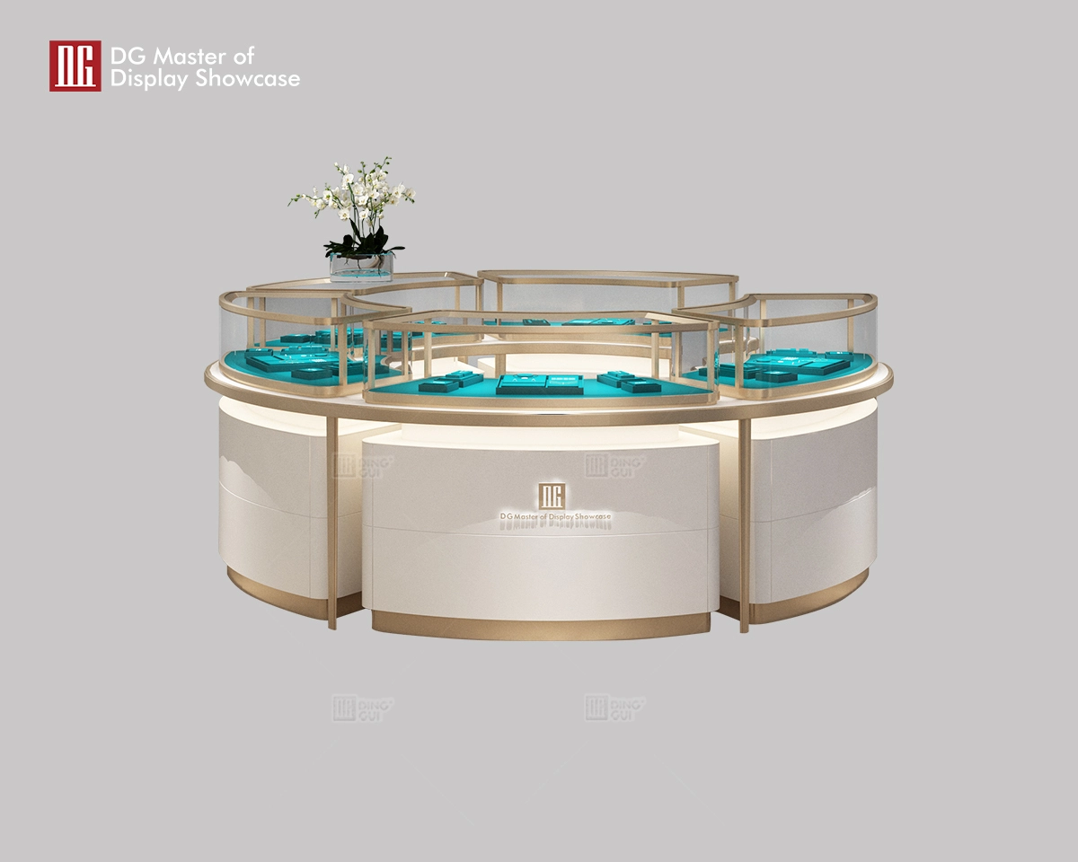 DG Showcase Ultra clear glass custom watch showcase display countertop jewellery display cabinets manufacturers 1