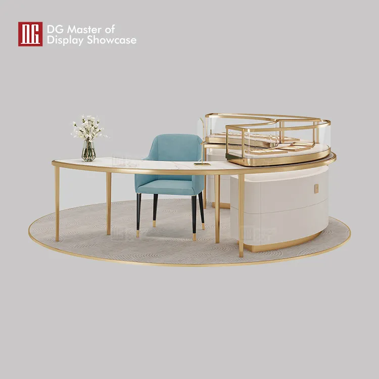 Luxury Jewelry Island Display Counter 2