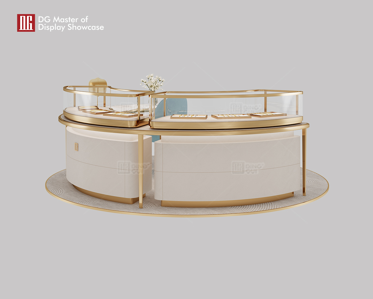 DG Showcase Luxurious Jewelry & Watch Island Showcase Experience Table 8