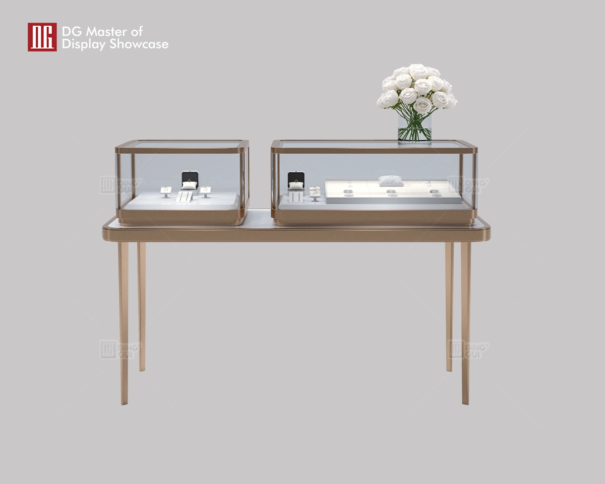 DG showcase customized luxury jewelry watch store display cabinet modern new decorative design 1