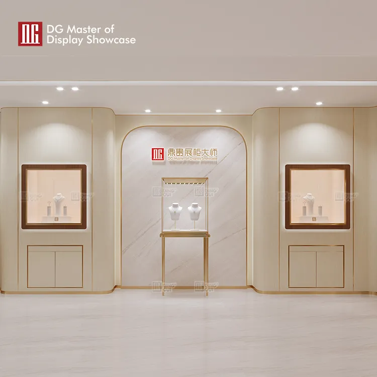 Brass Upright Glass Display Cabinet 4