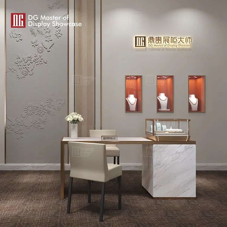 Marble High-End Jewelry Display Counter & Table 5