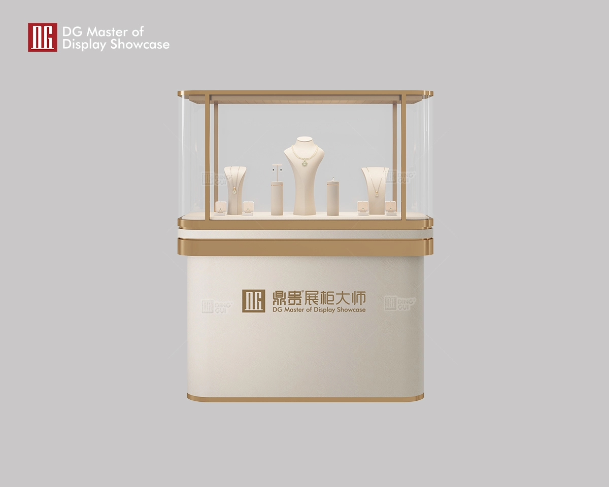 DG Custom Luxury Intelligent Spacious upright Jewelry Display Showcase 1
