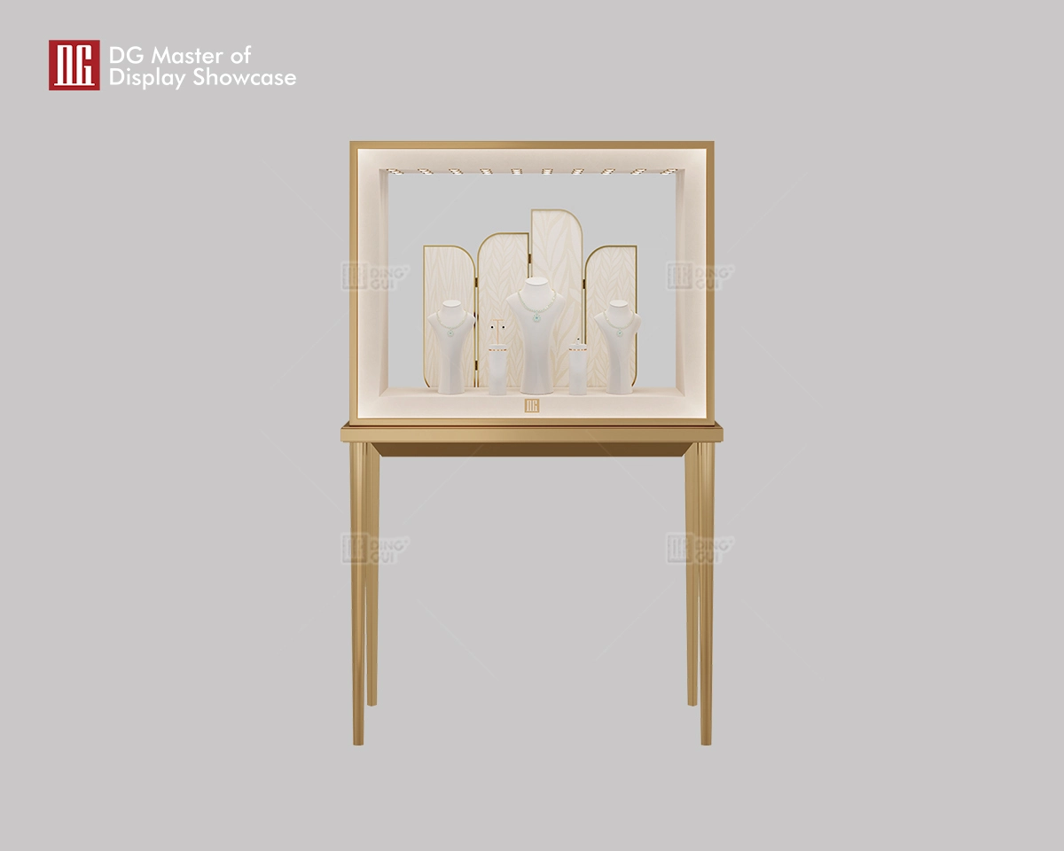 DG luksus opretstående vindues smykkeur display showcase 1