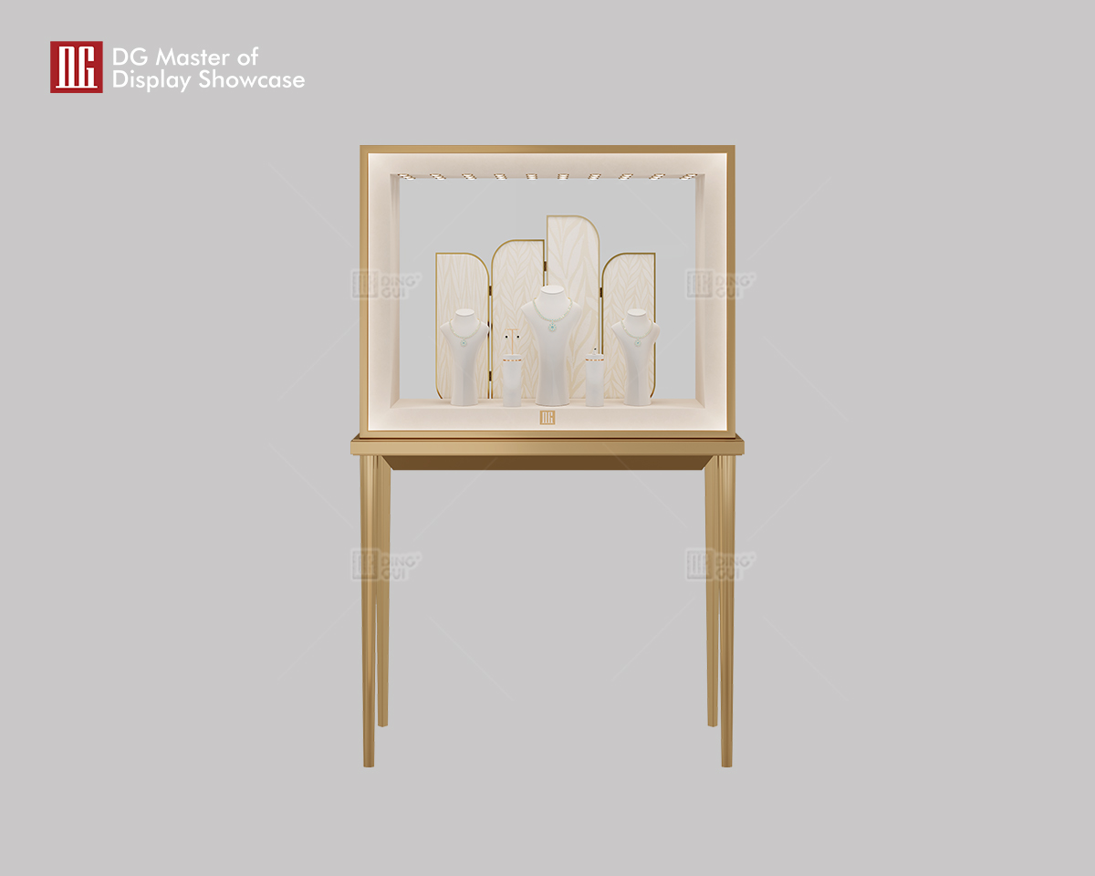 DG luksus opretstående vindues smykkeur display showcase 6