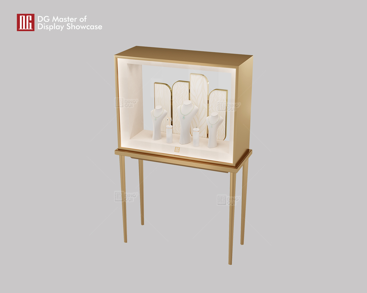 DG luksus opretstående vindues smykkeur display showcase 9