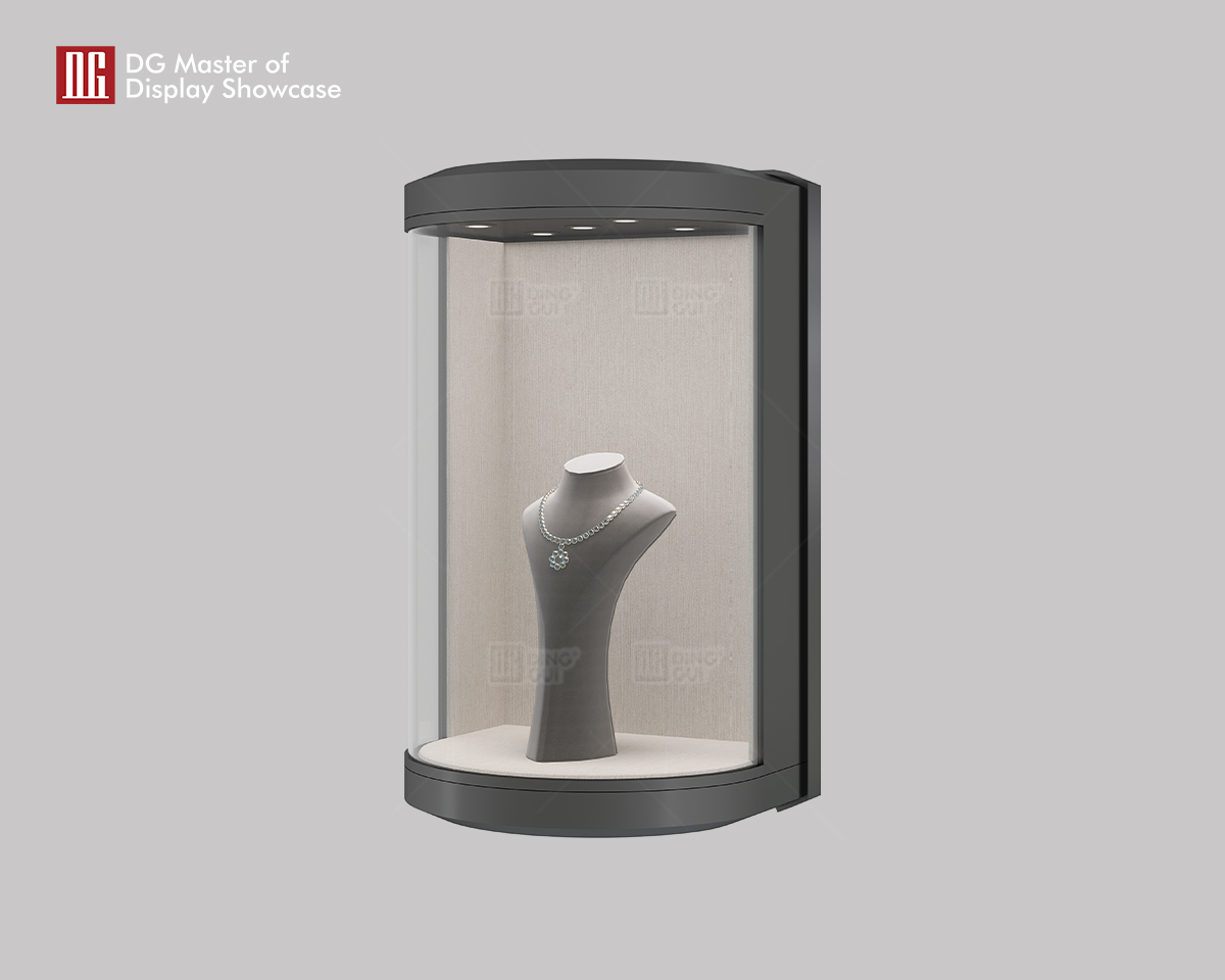 DG Luxurious High-End Curved Jewelry Hanging Showcase 8