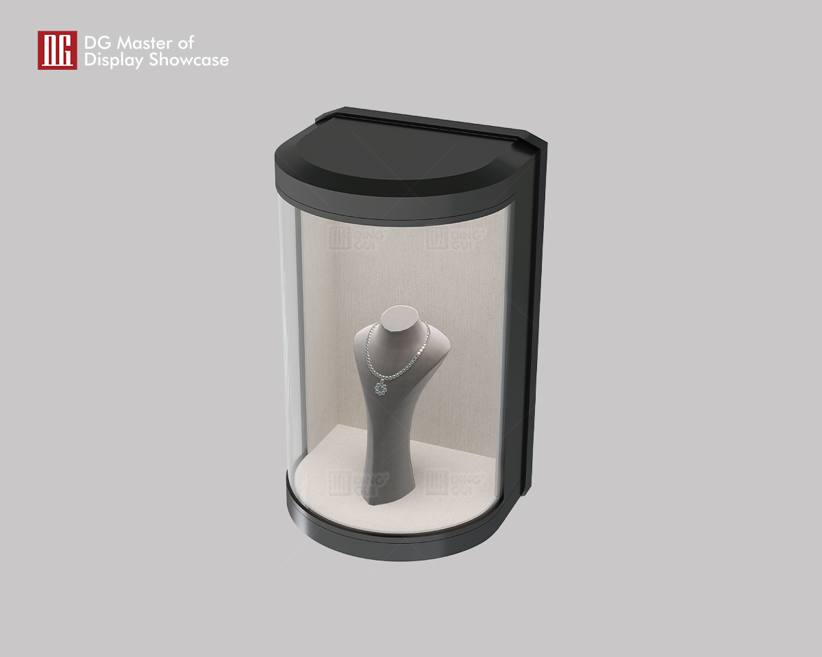 DG Luxurious High-End Curved Jewelry Hanging Showcase 9