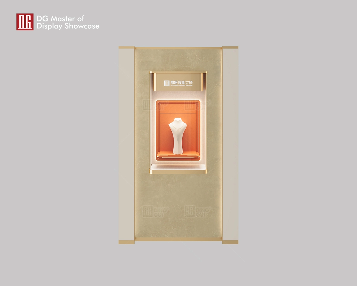 DG Custom High-End Luxury In-Wall Jewelry Display ခင်းကျင်းပြသထားသည်။ 1