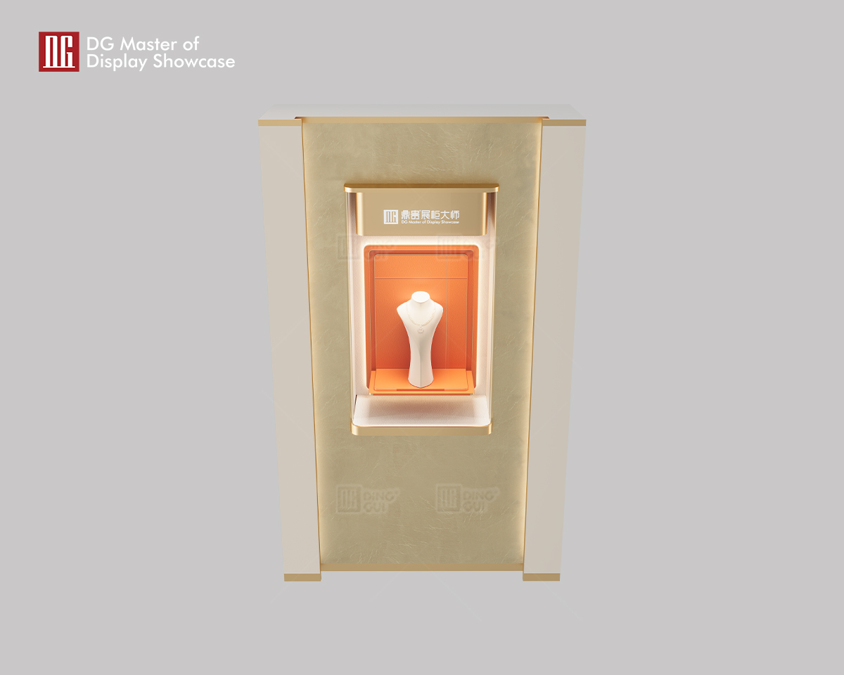 DG Custom High-End Luxury In-Wall Jewelry Display ခင်းကျင်းပြသထားသည်။ 9