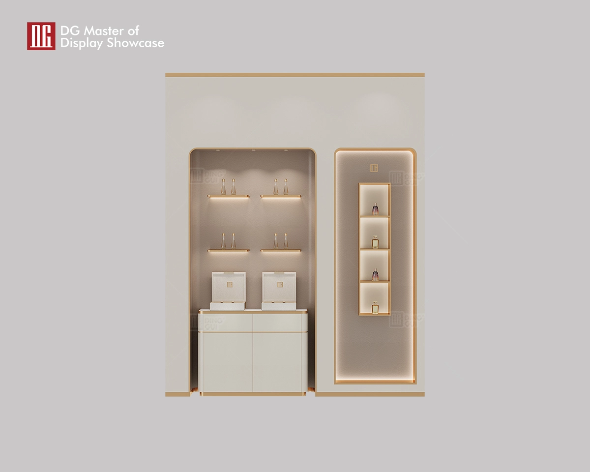 DG Display Showcase Exquisite Minimalist Perfume Wall Cabinet 1