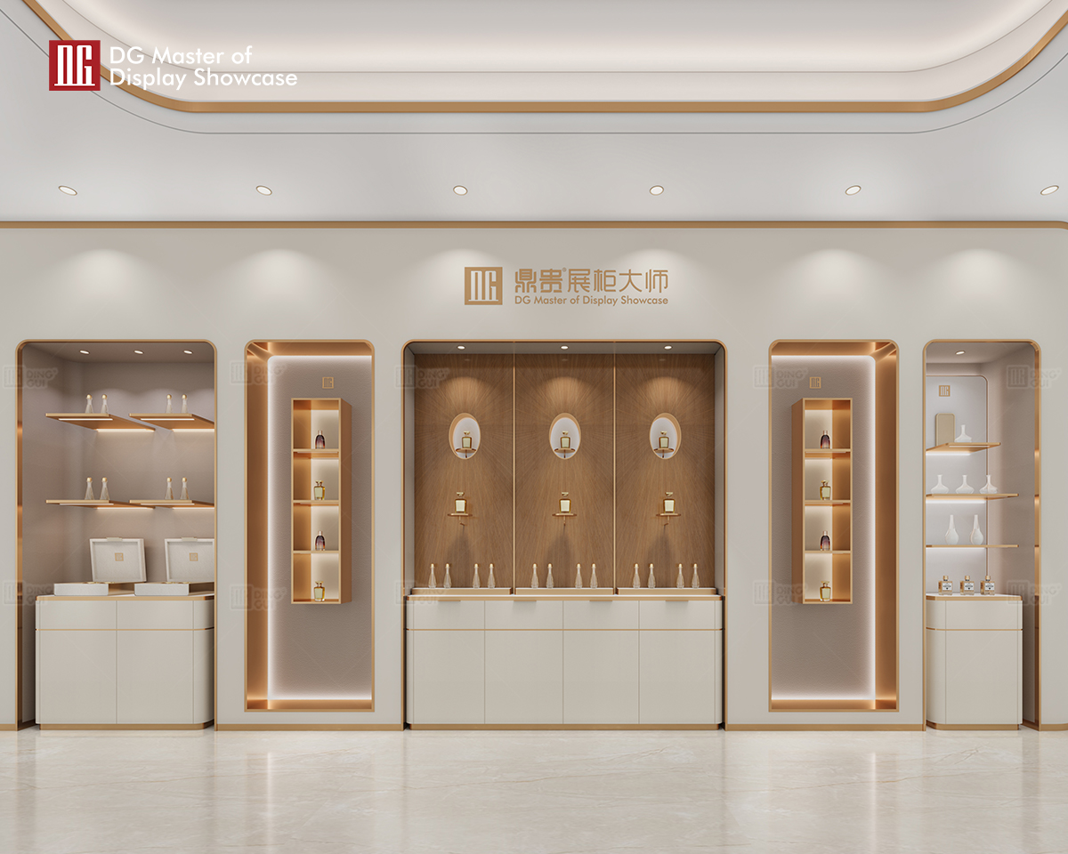 DG Display Showcase Exquisite Minimalist Perfume Wall Cabinet 10