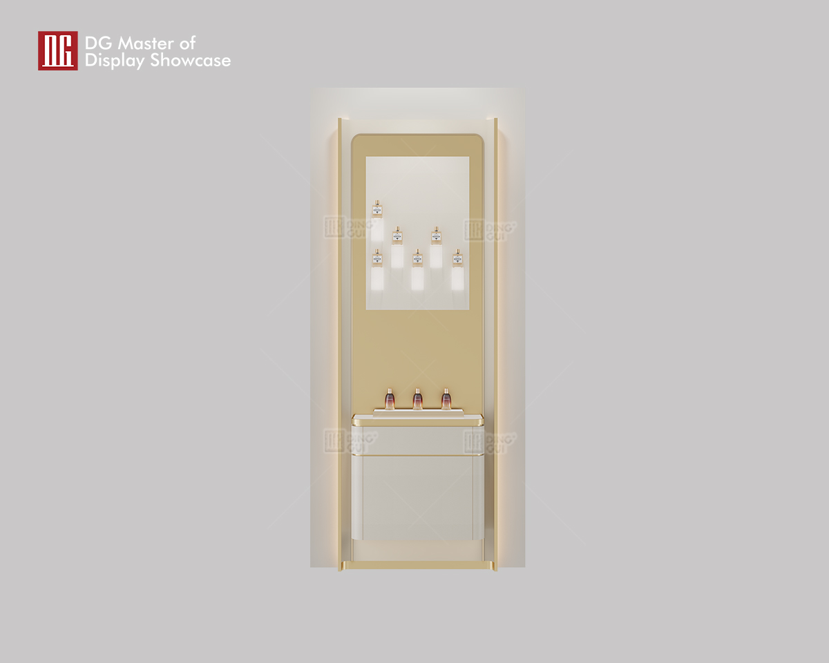 Luxury Perfume Wall Display: High-End Showcase with LED Lighting 6