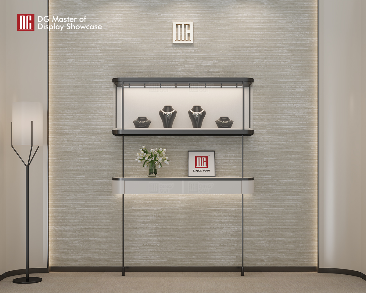 DG High-End smykke- og urehængeskab vægmontre 10