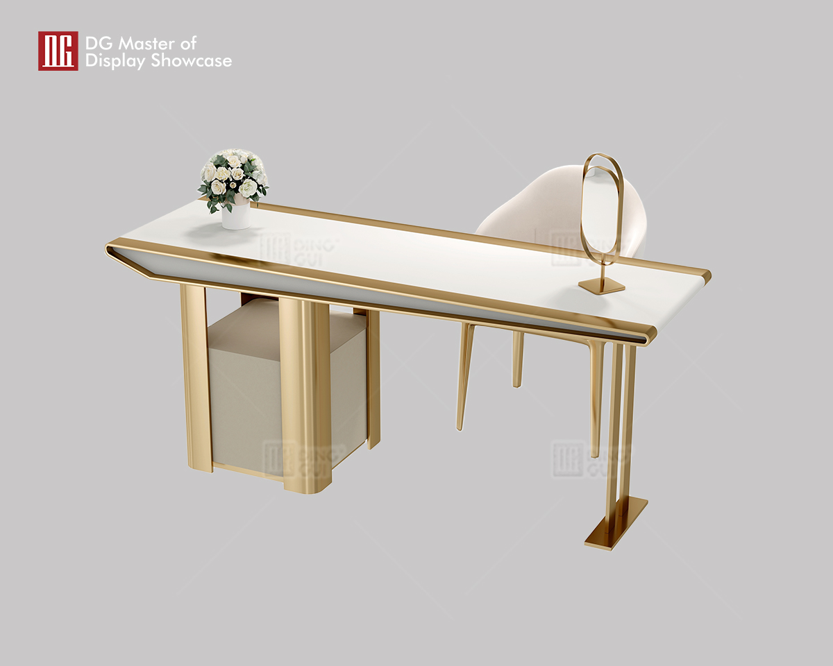 DG High-End Leather Jewelry Experience Table Store Furniture Dekorasyon 7