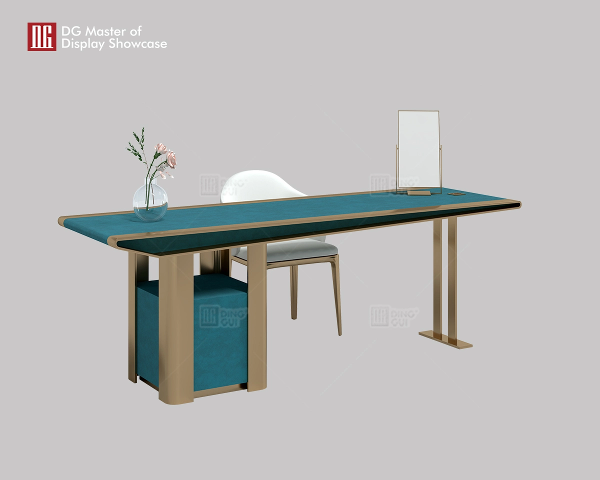 DG High-End Leather Jewelry Experience Table Store Furniture Dekorasyon 8