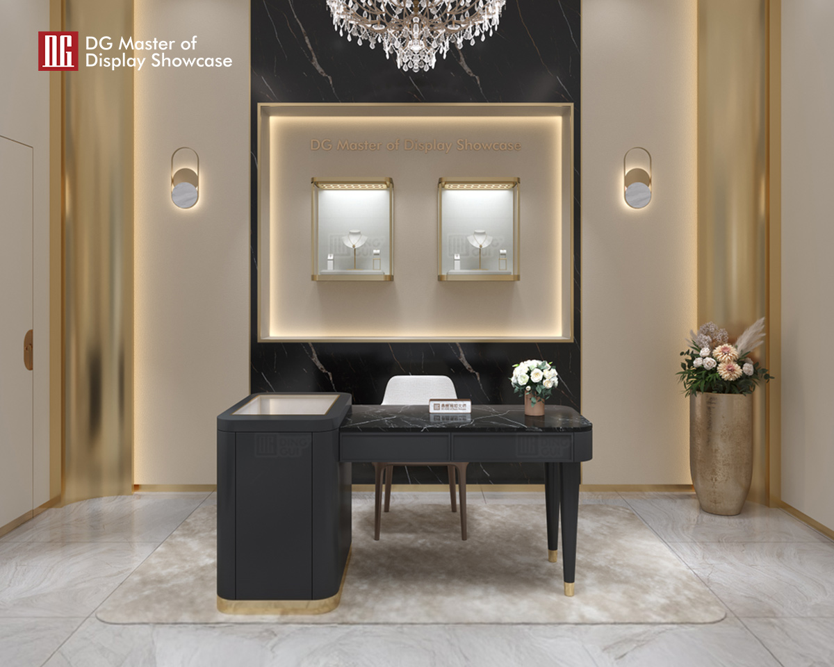 Luxury Jewelry & Watch Experience Table - Elegant Display & Functionality 9