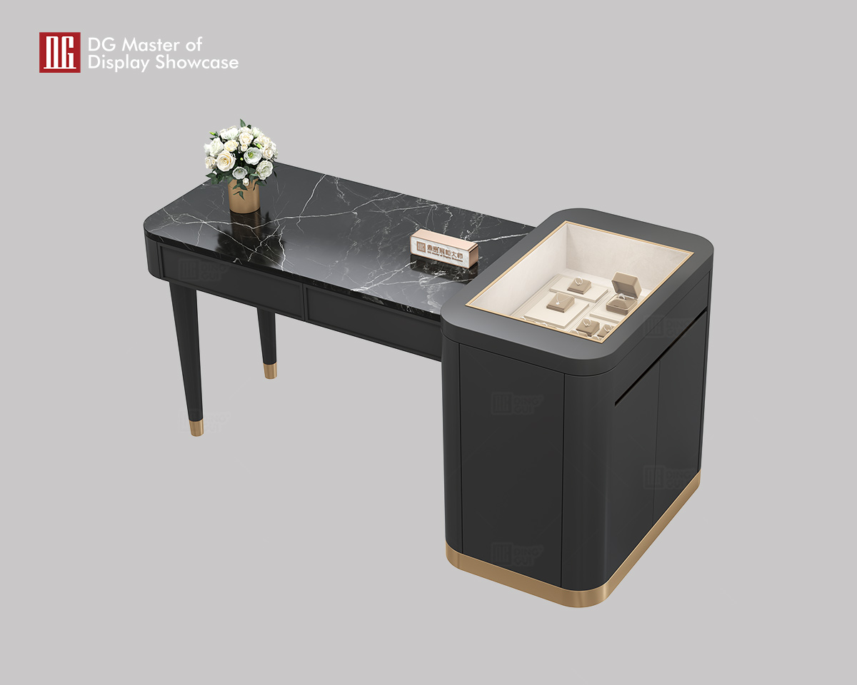 Luxury Jewelry & Watch Experience Table - Elegant Display & Functionality 8
