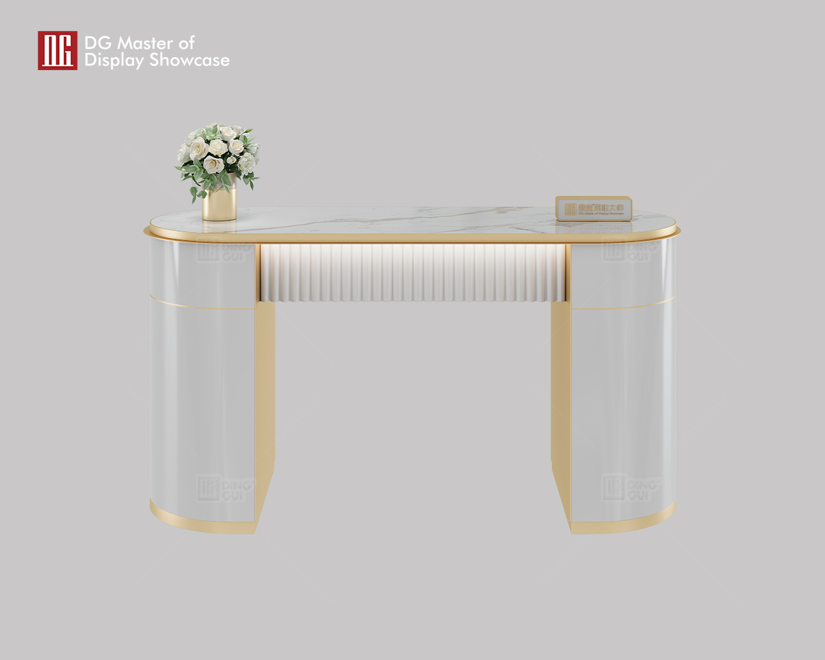 Luxury Marble Consultation Desk for Jewelry & Watch Stores 6