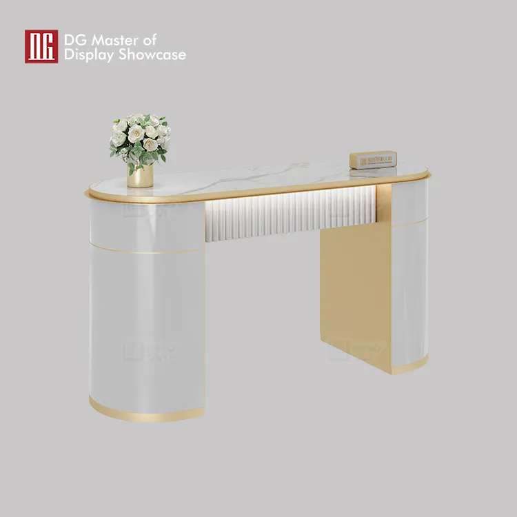 Luxury Marble Consultation Desk for Jewelry & Watch Stores 2