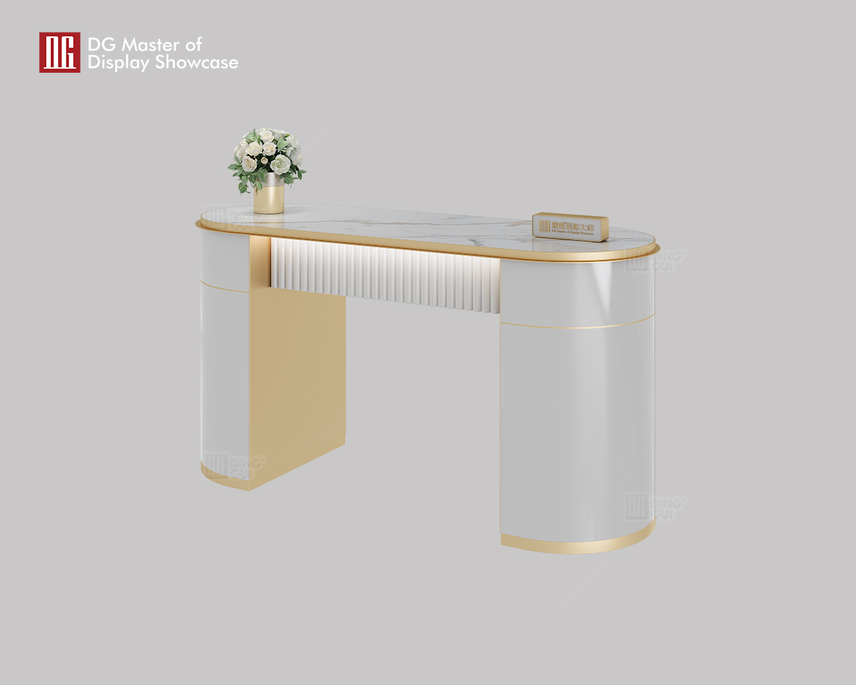 Luxury Marble Consultation Desk for Jewelry & Watch Stores 8