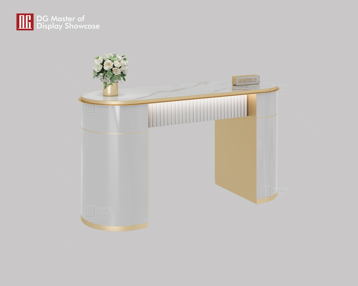 Luxury Marble Consultation Desk for Jewelry & Watch Stores 7