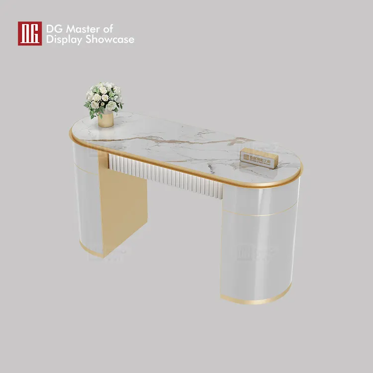 Luxury Marble Consultation Desk for Jewelry & Watch Stores 4